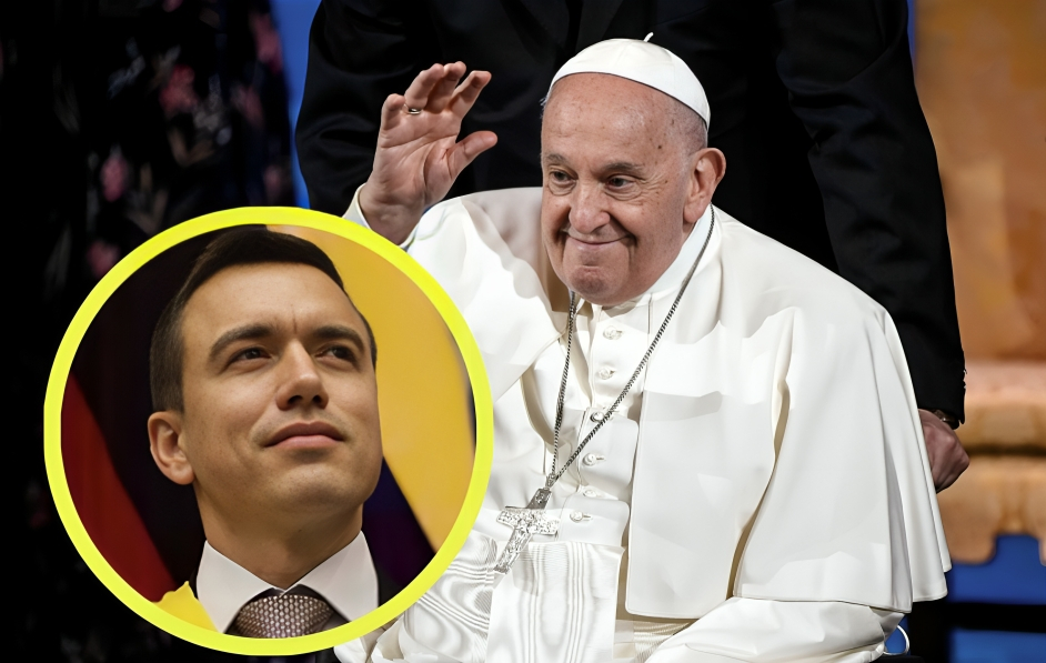 El papa Francisco recibirá al presidente Daniel Noboa el próximo lunes