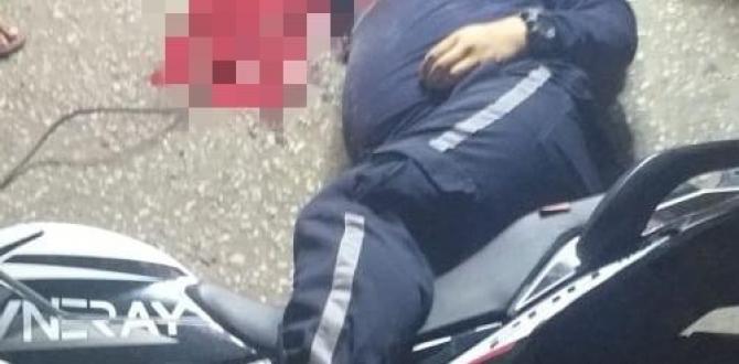 El policía metropolitano viajaba en su moto cuando fue acribillado.