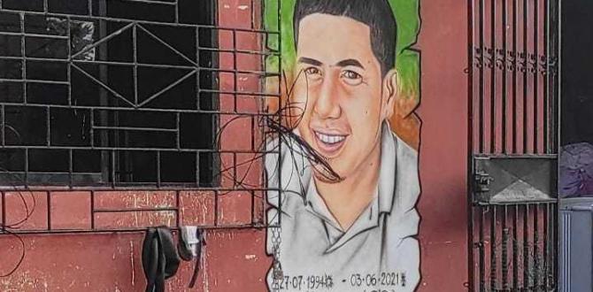 Erick Gregory Soria Tomalá, alias Yoguito, asesinado el 4 de junio, fue pintado sobre el muro de una casa de la ciudadela Maldonado.