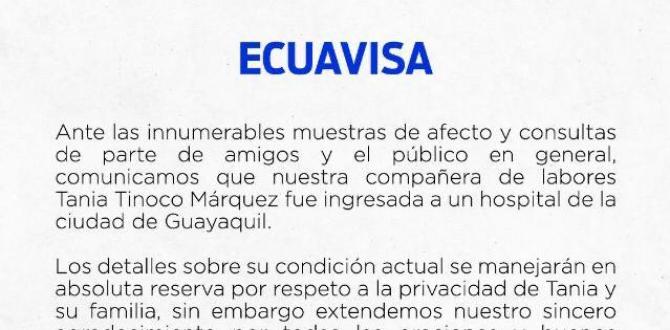 Ecuavisa se pronunció sobre la hospitalización de Tinoco.