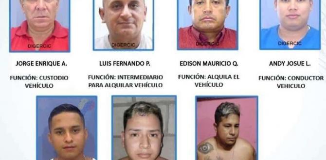 Los presuntos responsables de la muerte de Javier Rosero.
