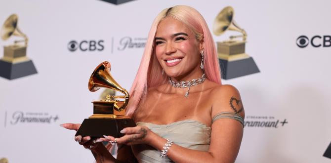 Karol G se lleva su primer Grammy por su disco urbano.