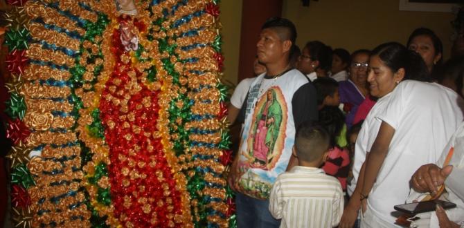 homenaje a Virgen de Guadalupe