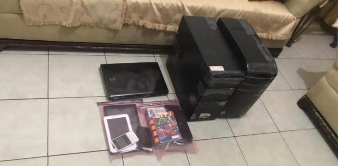 Entre los indicios encontrados a los detenidos hay: seis teléfonos celulares, una lapto, dos CPU, dos tablets, una memoria USB.