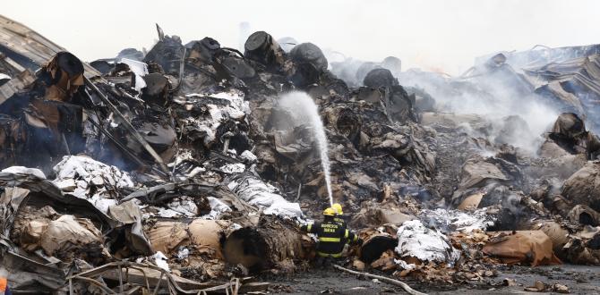 El incendio se originó la noche del lunes. Más 500 bomberos colaboraron para controlar las llamas.