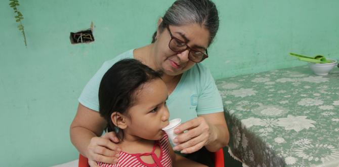 Margarita Pionce compró un vasito de leche para su nieta de 3 años.