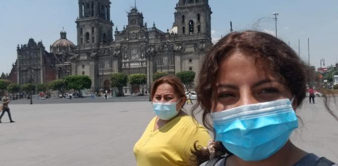 Esta es una de las imágenes que la mujer envió, junto a su hija, tras su llegada a México en abril pasado.