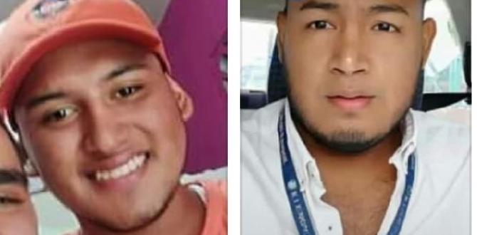 Las víctimas Eduardo Fernando Díaz Yagual, de 29 años, y Jeremy Washington Cedeño Cruz, de 19.