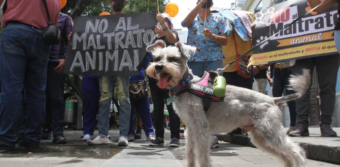 Varios de los manifestantes incluso llegaron con sus mascotas.