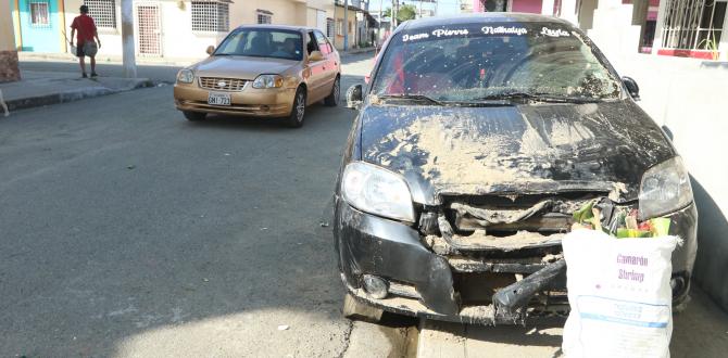 Vehiculo sufrió daños atentado Isla Trinitaria