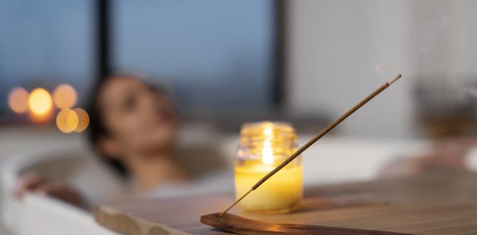 candle-used-by-woman-to-relax-during-bath