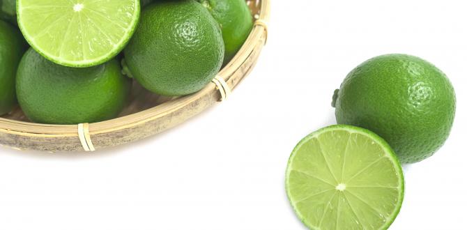 fresh-green-lime-in-the-bamboo-basket-isolated-on-white-background