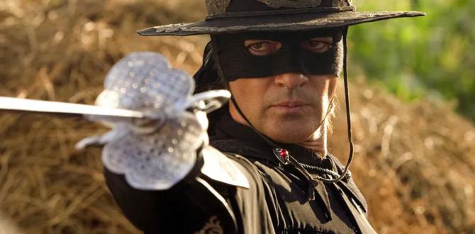 Antonio Banderas interpretando El Zorro.