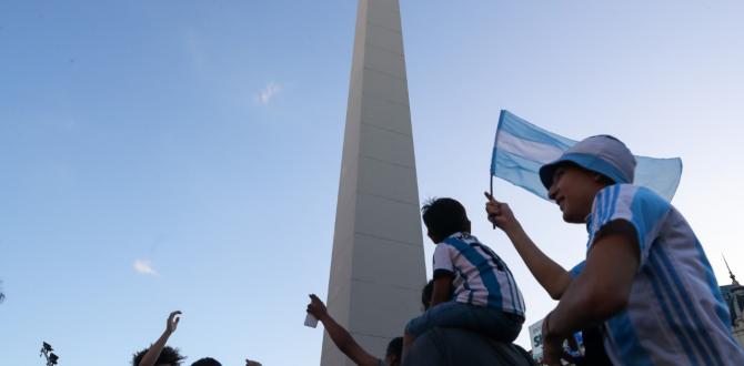 Banderazo de los aficionados argentinos en Buenos