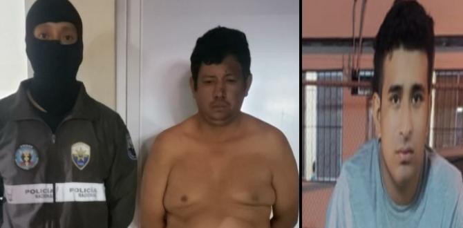 Los detenidos son Édisson Montalván, de 41 años y Kevin Macías, de 22.