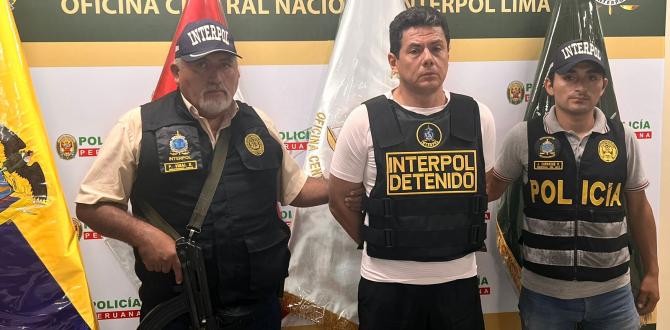 Roberto Eliut Campos Crespo fue detenido en Lima, Perú, por la policía internacional, Interpol.