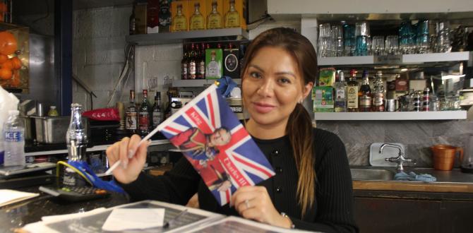Mayra Delgado en su restaurante “Costa Azul” situado en el barrio de Elephant and Castle, Londres.ROWNY ÁLVAREZ