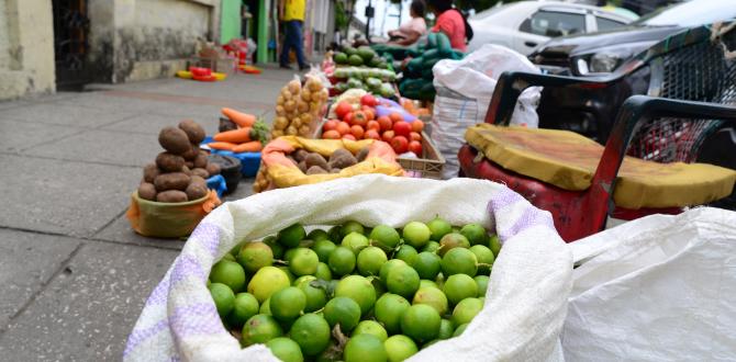 Mercado. En el exterior del mercado ubicado por la calle Pedro Pablo Gómez dan 12 limones por 1 dólar.