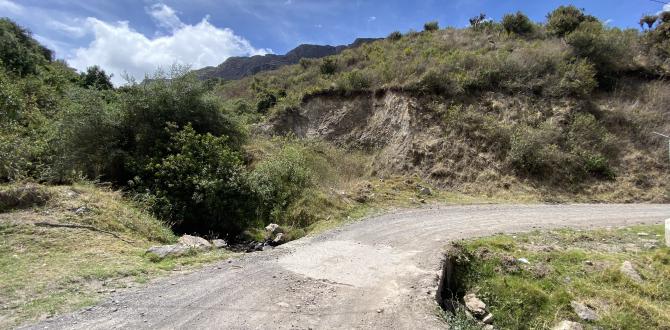 Por este camino, a pocos metros de la carretera Pifo-Papallacta, fue abandonado el cuerpo desmembrado.