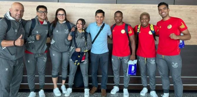 Los equipos de karate, lucha y break dance viajaron este lunes 30 a Chile con Jefferson Pérez, quien acude como invitado especial