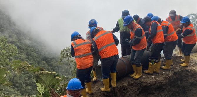 Arreglo de tubería de agua potable en Quito