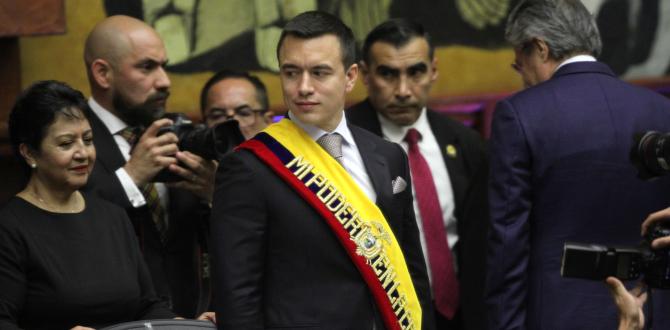 Daniel Noboa fue posesionado como presidente de la República del Ecuador el jueves 23 de noviembre de 2023.