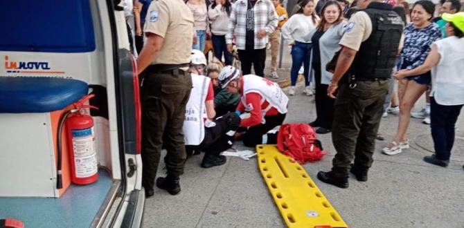 Cuerpo médico de la Cruz Roja asistió a la víctima