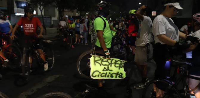 'Respeto' era el pedido de ciclistas.