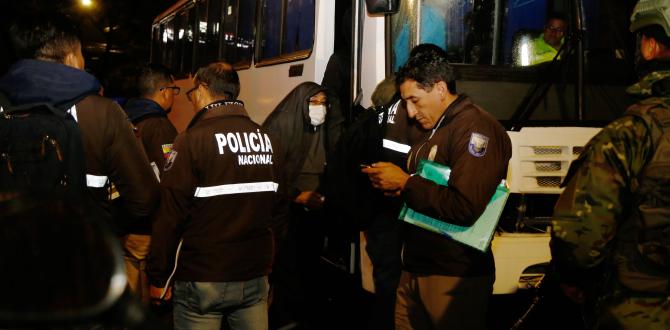 Los sospechosos fueron trasladados a Quito, luego de sus aprehensiones en siete provincias.