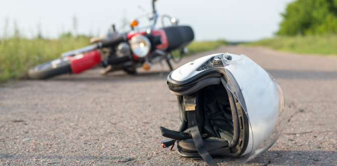 Referencial: una moto está involucrada en el accidente de tránsito.