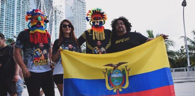 Aficionados ecuatorianos llegaron hasta el Kaseya Center, en Miami.