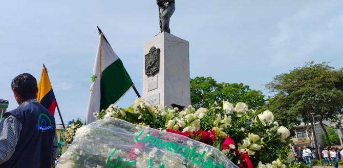 Se rindió homenaje al coronel Luis Vargas Torres.