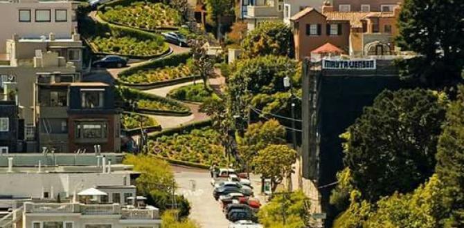 La calle zigzag’ de San Francisco y su forma de mitigar la pendiente.