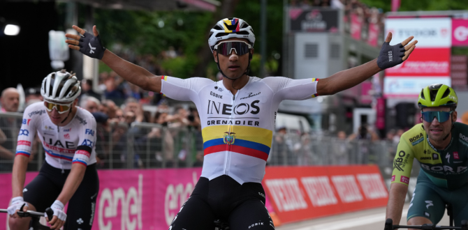 Narváez dio un golpe en la mesa y se llevó la primera etapa del Giro.