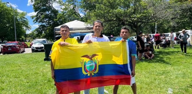 Antes del partido los hinchas ecuatoriano compartieron entre amigos.