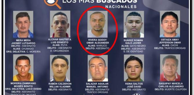 El sujeto estaba en la lista de los más buscados.