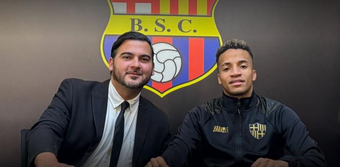 Antonio Álvarez y Byron Castillo que regresa a Barcelona.