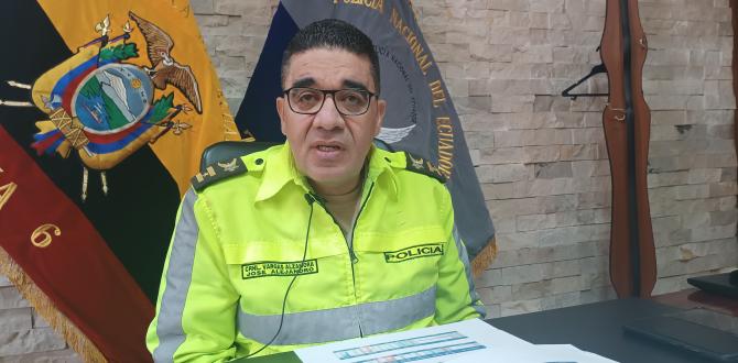 El comandante de la Zona 6 de la Policía, coronel José Vargas, habló para EXTRA sobre la situación de Ponce Enríquez.