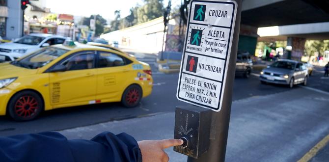 Existen botones para solicitar la preferencia con semáforo en luz verde, pero serviría de poco.