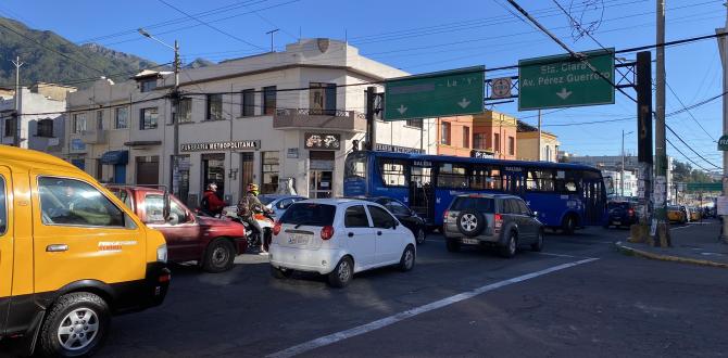 Esto sucede en la avenida América y calle 18 de Septiembre, en el centro norte de Quito.