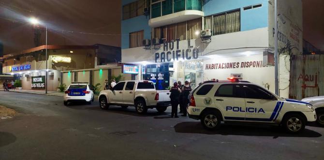 La víctima fue asesinada cerca de un hotel.