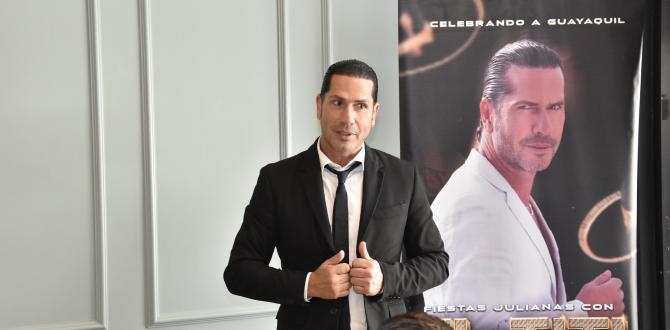 Gregorio Pernía, actor colombiano visita Guayaquil.