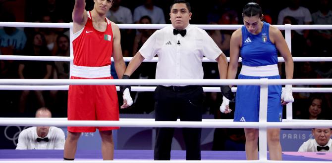 Imane Khelif fue declarada vencedora de su combate contra la italiana.