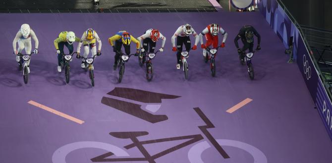 Competencia de semifinales de ciclismo BMX en París 2024