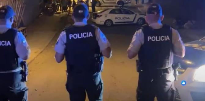 La Policía llegó al lugar para levantar indicios balísticos.