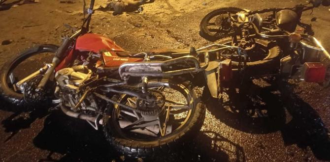 accidente entre motocicletas