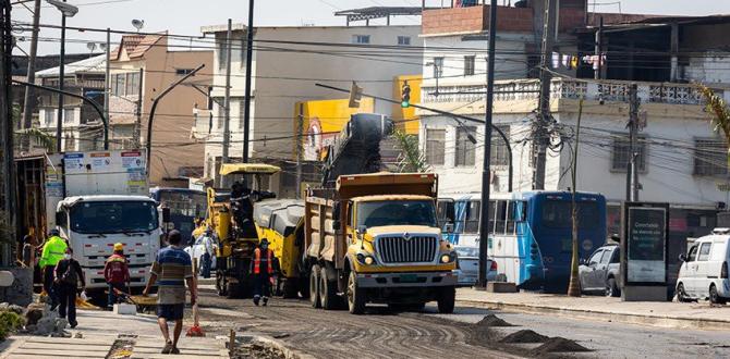 Obras viales en Guayaquil