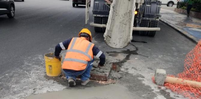 La obra conconluyeron sobre la avenida Plaza Dañín.