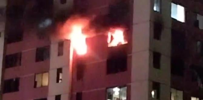 Bomberos trabajan por trabajar la emergencia.