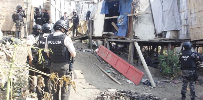 policia destruye guarida